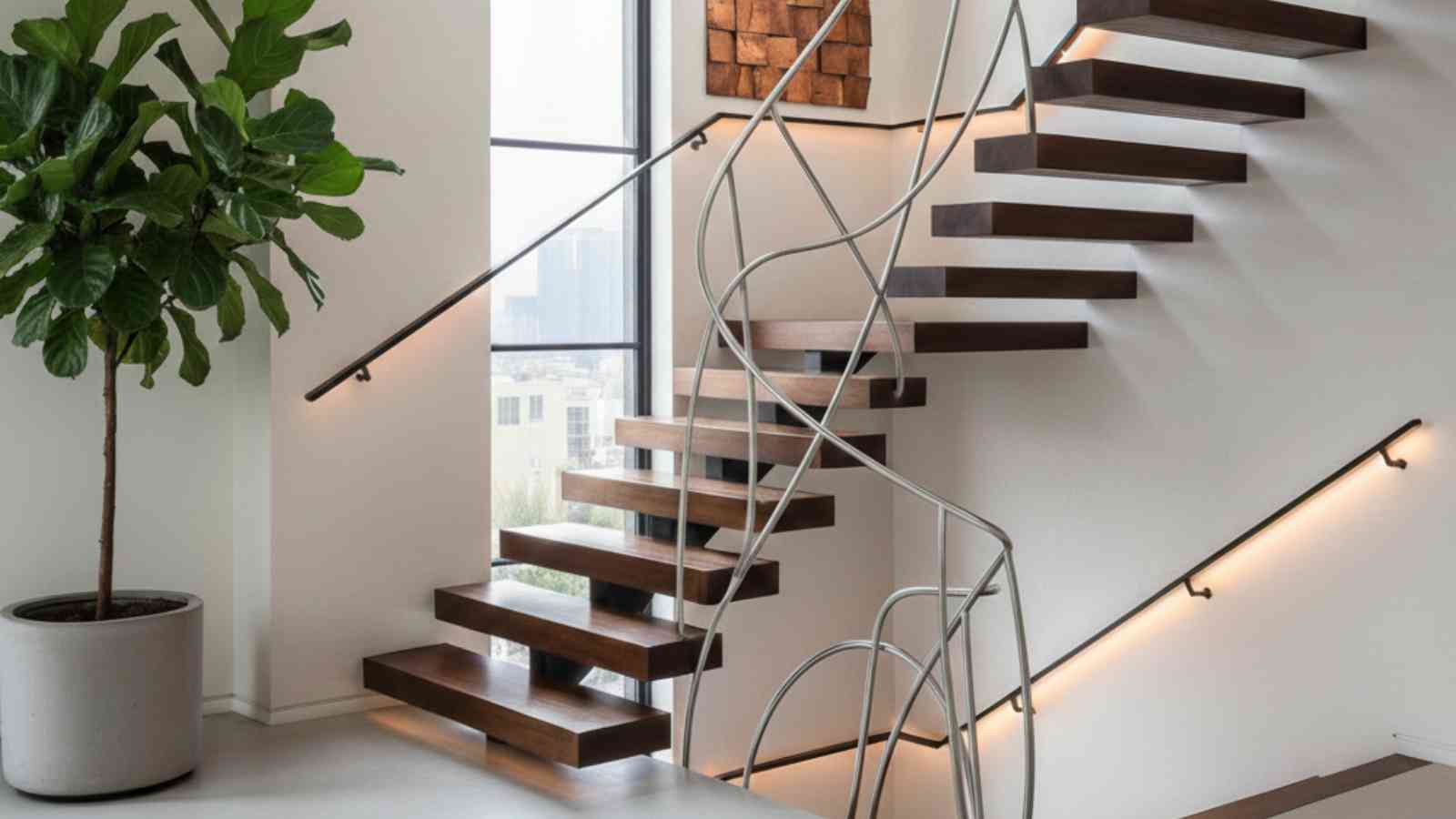 Innovative Designs for Staircases with Metal Handrails