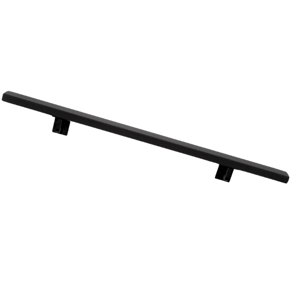 Straight Cut Rectangular Handrail – Premium Powder-Coated Metal Stair Safety Rail (2x1) - Image 3