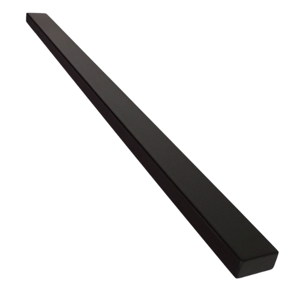 Straight Cut Rectangular Handrail – Premium Powder-Coated Metal Stair Safety Rail (2x1) - Image 2
